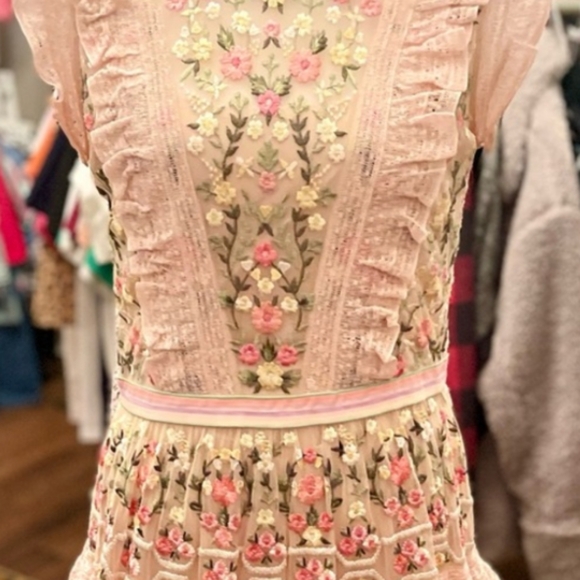 BHLDN Needle & Thread Dress Gown fits size US 2 4 $600 - Picture 12 of 12